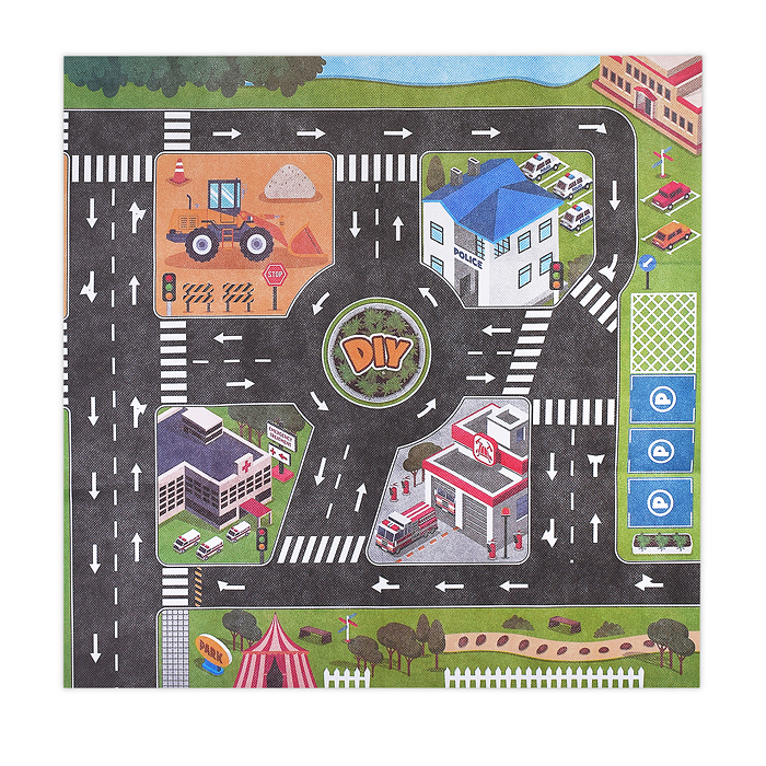 Игровой набор P508 "Паркинг" (96 дет.) розовый, в коробке