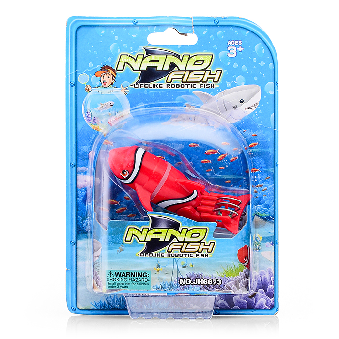 Рыбка JH6673 на батарейках, на листе