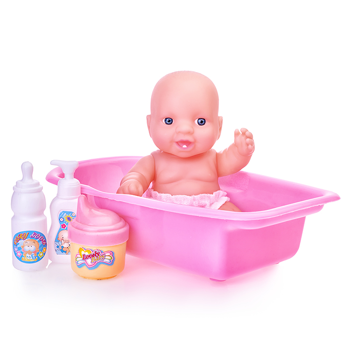 Пупс 6666-35 с аксессуарами, в сетке