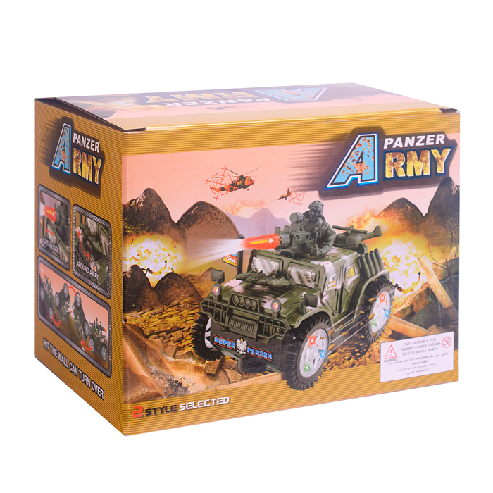 Машина 2051C "Танковая армия" на батарейках, в коробке