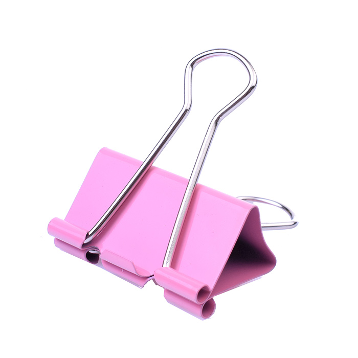 Зажим для бумаг "Pastel" металлический (51 мм) толщина скрепления до 21,5 мм, цветной ассор