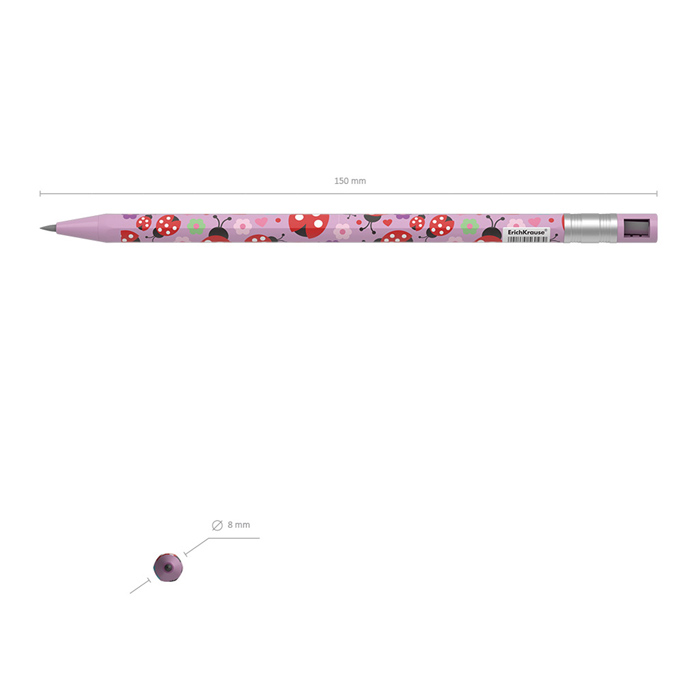 Карандаш механический ColorTouch Ladybug 2.0 мм с точилкой, НВ 