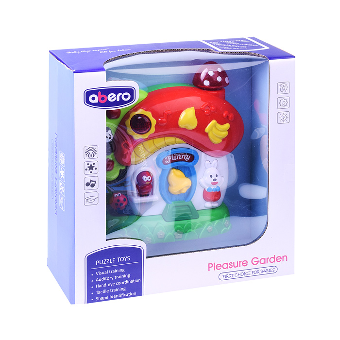 Фото к товару Развивающая игрушка QX-91073E "Домик-грибок" в коробке Развивающая игрушка QX-91073E "Домик-грибок" в коробке