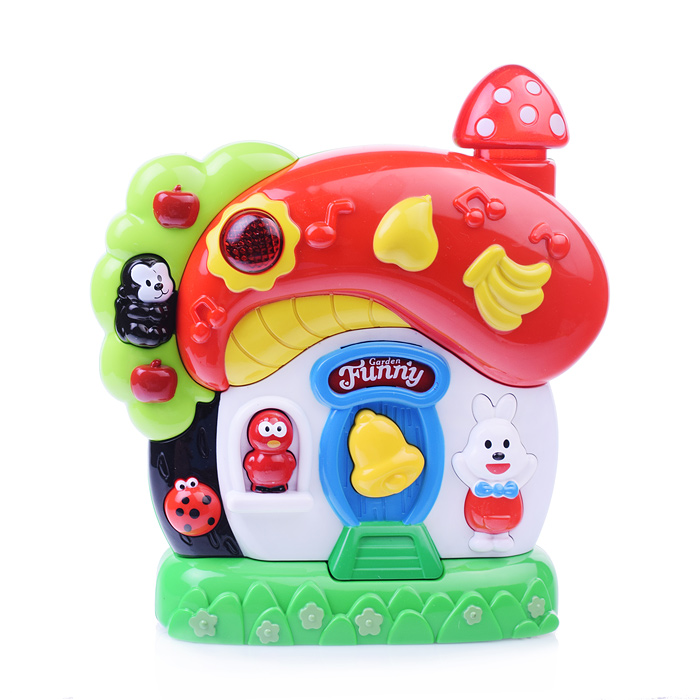 Фото к товару Развивающая игрушка QX-91073E "Домик-грибок" в коробке Развивающая игрушка QX-91073E "Домик-грибок" в коробке