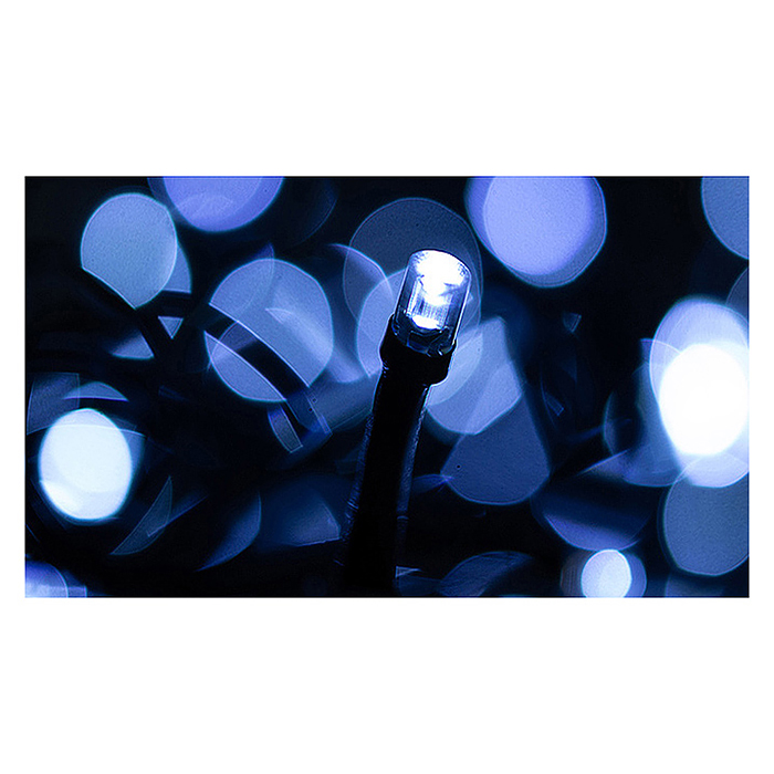 Электрогирлянда светодиодная 10 м, 100 ламп, холодный