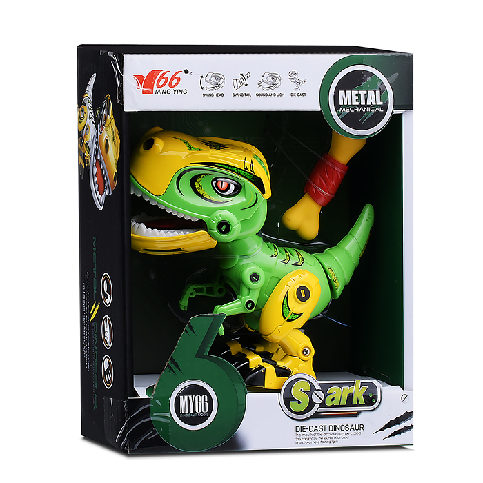 Динозавр MY66-Q1203G на батарейках, в коробке