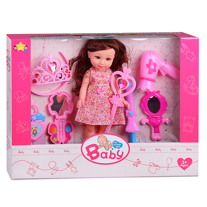 Кукла Ангелина 12088-53 (с аксессуарами стилиста) в коробке