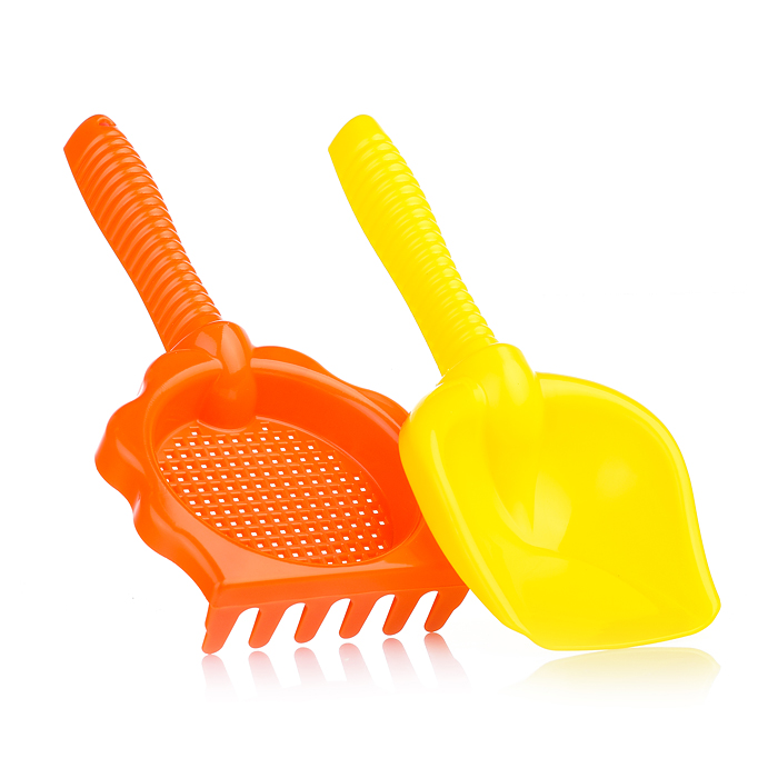 Фото к товару Песочный набор 2пр.(грабли-ситечко 25см, совок 26см) Песочный набор 2пр.(грабли-ситечко 25см, совок 26см)