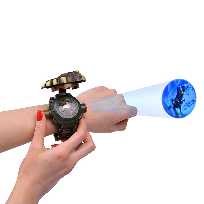 Часы-проектор 3055B "Динозавр" на листе