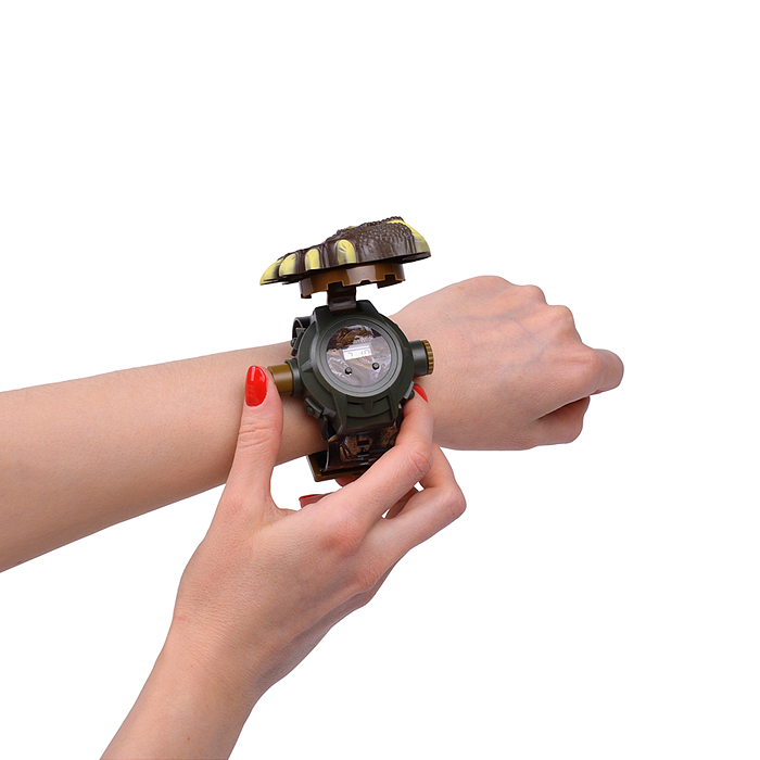 Часы-проектор 3055B "Динозавр" на листе