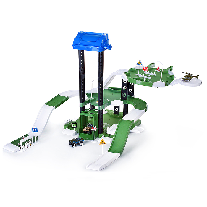 Фото к товару Парковка BBQ550-37B "Военный паркинг" в коробке Парковка BBQ550-37B "Военный паркинг" в коробке