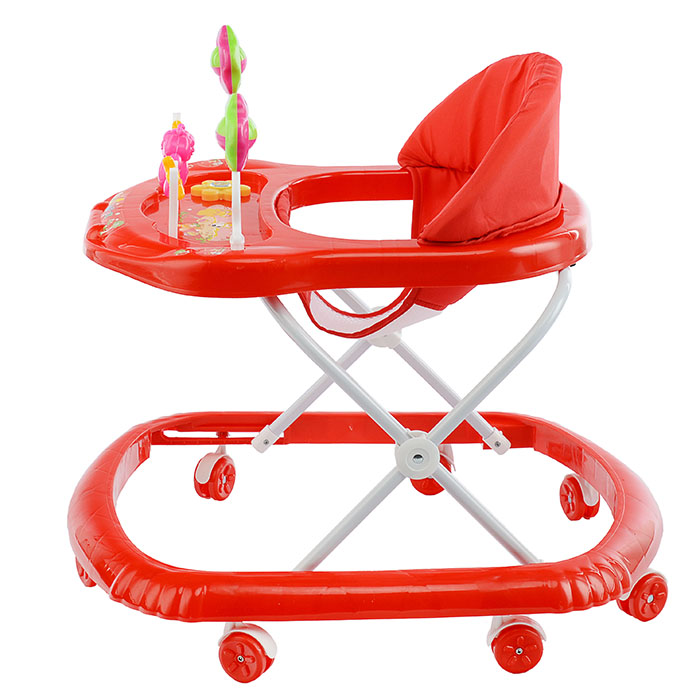 Ходунки 902-B-5 "Бабочка с цветочками" (красный) в пакете