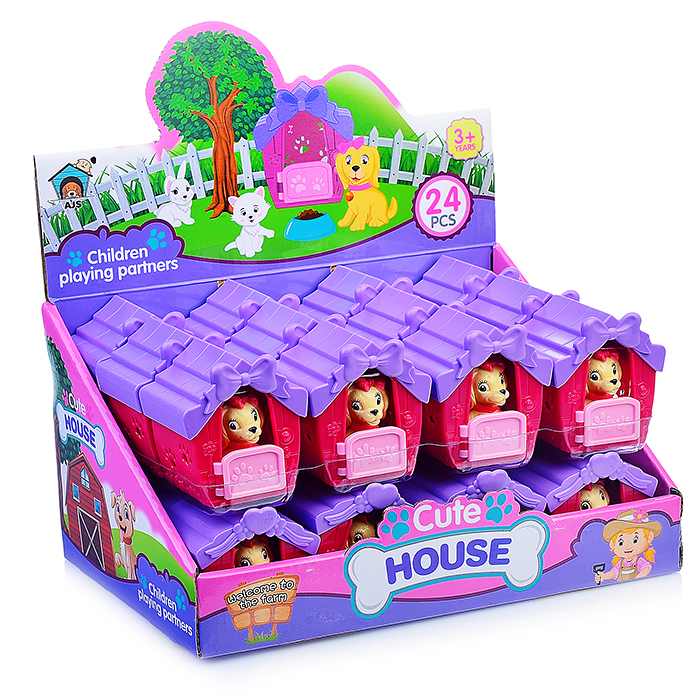 Игровой набор питомец  666-1 "Песик в домике" в коробке