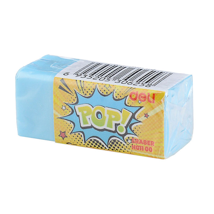 Ластик POP ассорти Эко ПВХ, мягкое стирание каждый в индивидуальной упаковке