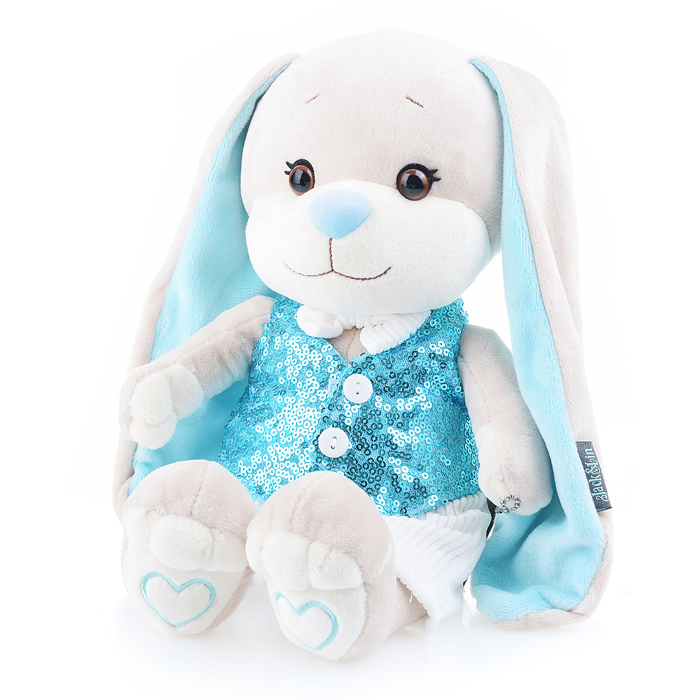 Фото к товару Зайчик Jack&Lin в Голубой Жилетке и Белых Брюках, 25 см Зайчик Jack&Lin в Голубой Жилетке и Белых Брюках, 25 см