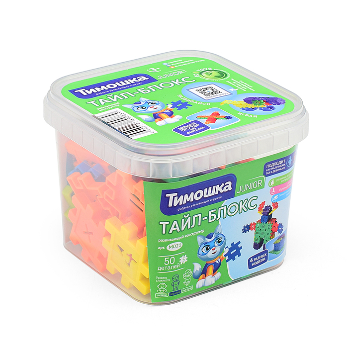 Конструктор "Тайл-Блокс" mini 50 деталей (малый кор.)