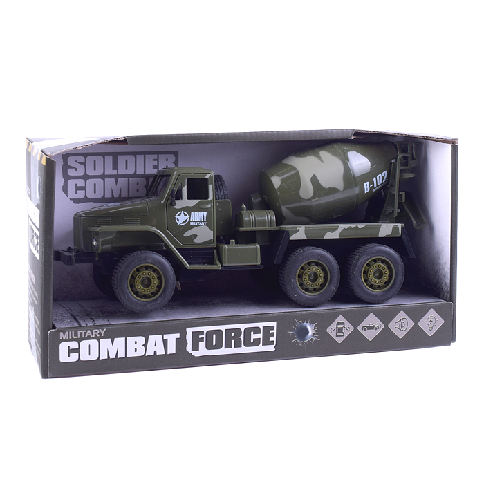 Машина 869MD-3 "Военная" (свет, звук) в коробке