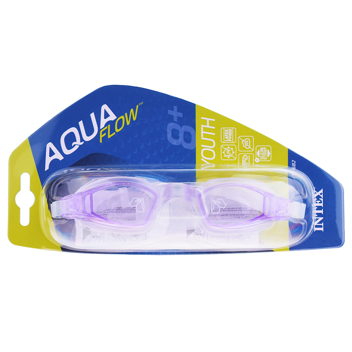 Очки для плавания Free Style Sport, от 8 лет, цвета МИКС, 55682 INTEX