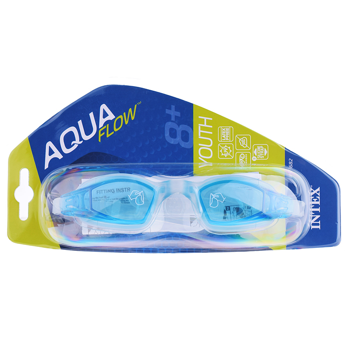 Очки для плавания Free Style Sport, от 8 лет, цвета МИКС, 55682 INTEX