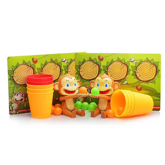 Фото к товару Настольная игра XS977-32 "Попади в цель" Обезьянки в коробке Настольная игра XS977-32 "Попади в цель" Обезьянки в коробке