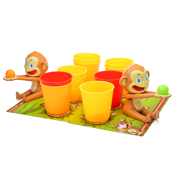 Фото к товару Настольная игра XS977-32 "Попади в цель" Обезьянки в коробке Настольная игра XS977-32 "Попади в цель" Обезьянки в коробке