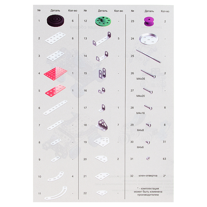 Конструктор мет.с подвижными деталями "Грузовик" 