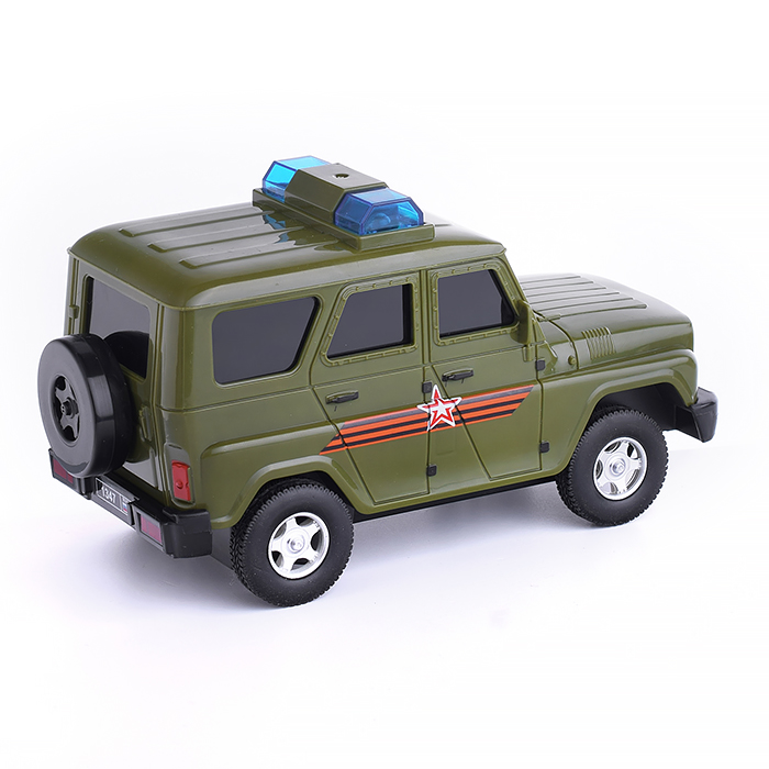 Машина р/у УАЗ Хантер Армия России 15 см, (свет, зеленый)