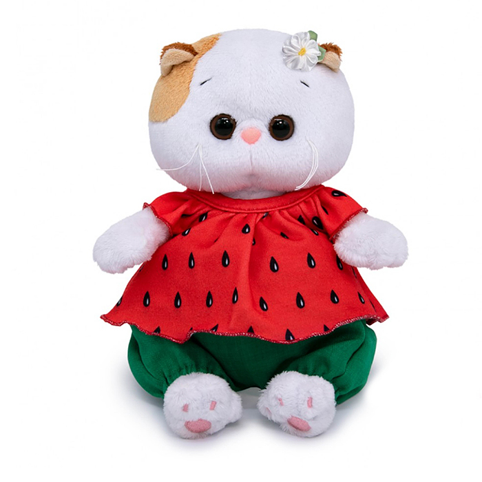 Фото к товару Кошка Ли-Ли BABY в костюмчике "Клубничка" Кошка Ли-Ли BABY в костюмчике "Клубничка"