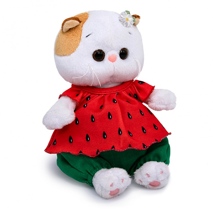 Фото к товару Кошка Ли-Ли BABY в костюмчике "Клубничка" Кошка Ли-Ли BABY в костюмчике "Клубничка"