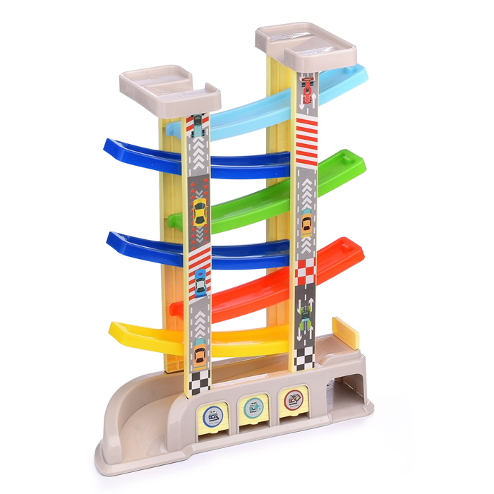 Трек гоночный UT0061 с гаражом и машинками, в коробке