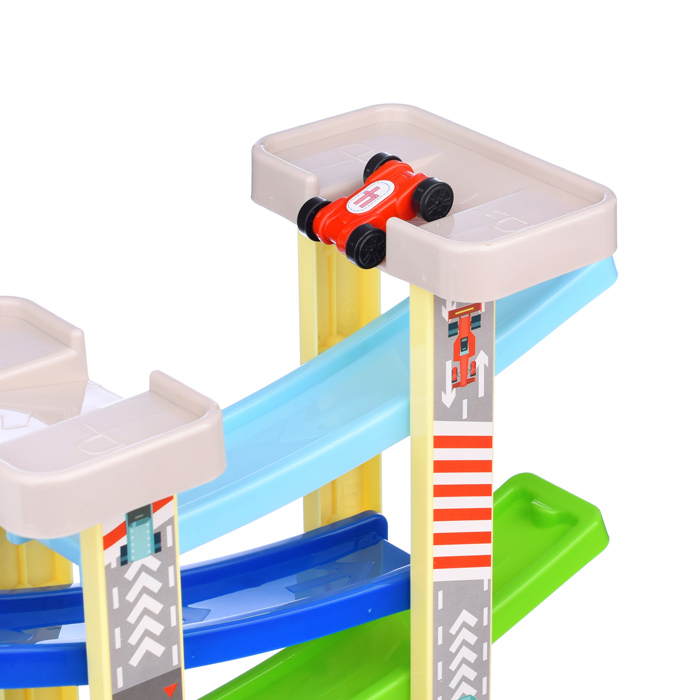 Трек гоночный UT0061 с гаражом и машинками, в коробке