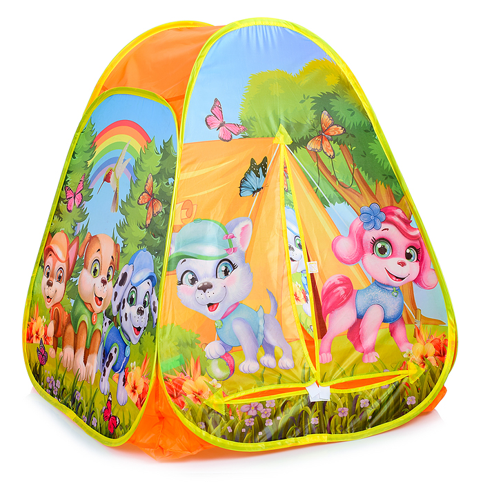Палатка детская игровая "Щенки" в сумке 