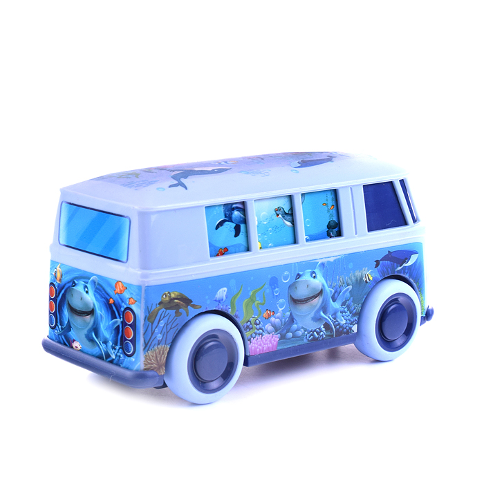 Автобус 2021610M "Подводный мир" инерционный, на батарейках, в коробке