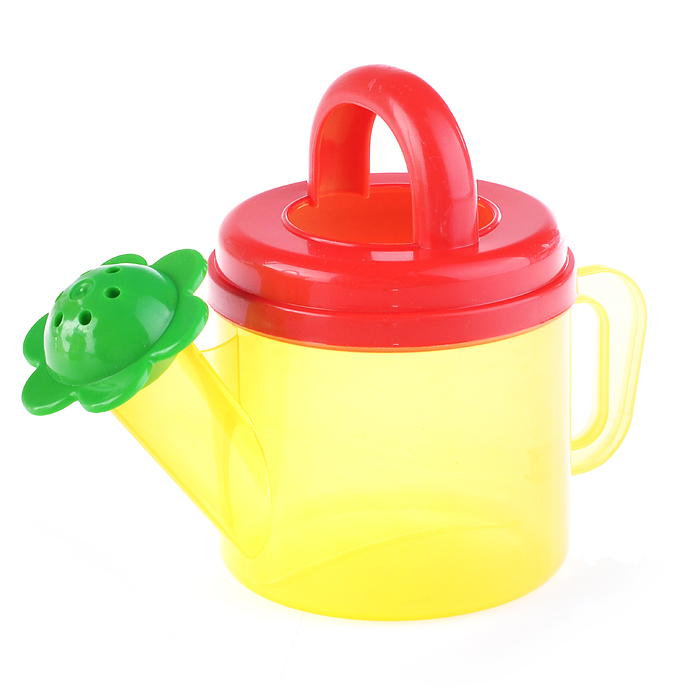 Песочный набор № 129 (ведро 1,4 л термо, лейка 0,4 л прозрачная, совок 21 см)