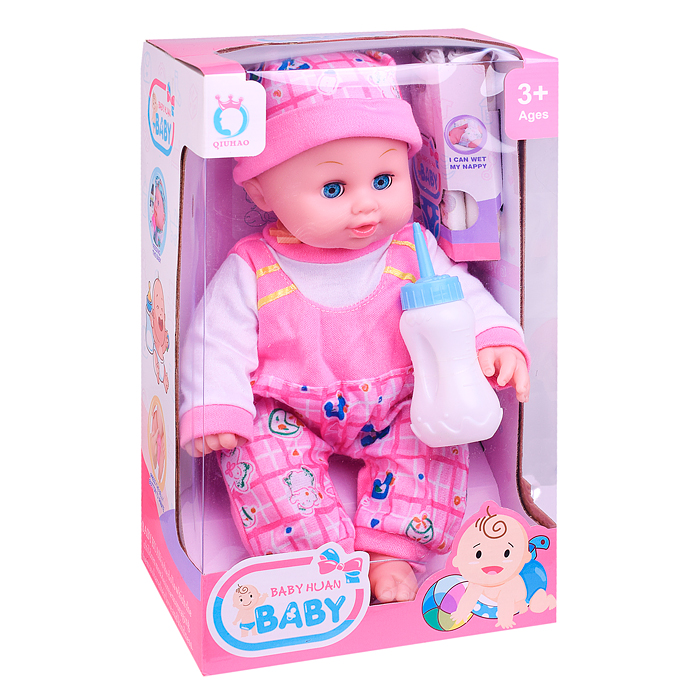 Фото к товару Пупс QH6035-38 с аксессуарами, в коробке Пупс QH6035-38 с аксессуарами, в коробке