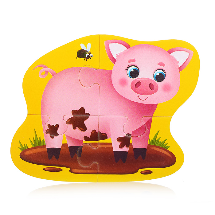 Мягкий пазл "Домашние животные"