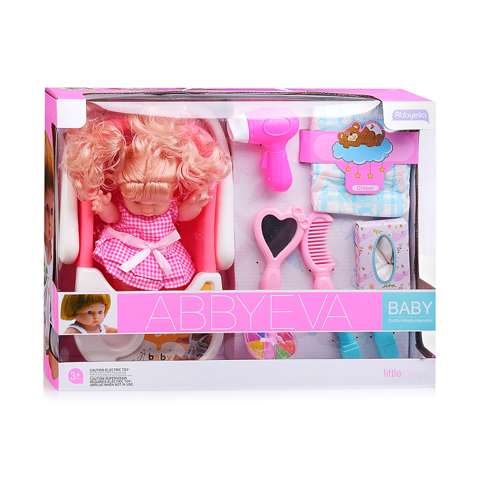 Кукла YL128B-4 с аксессуарами, в коробке