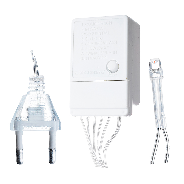 Электрогирлянда Сетка 3*0,4 м, 100 ламп, розовый