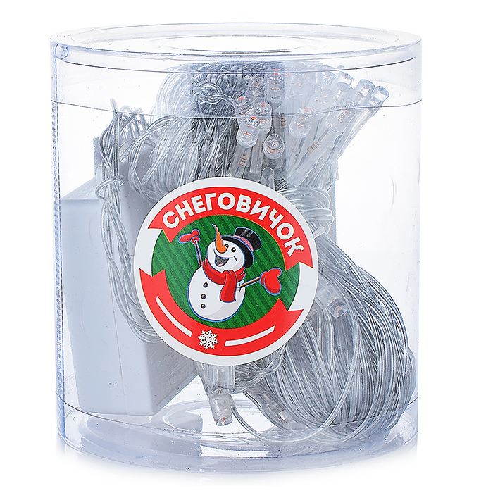 Электрогирлянда Сетка 3*0,4 м, 100 ламп, розовый