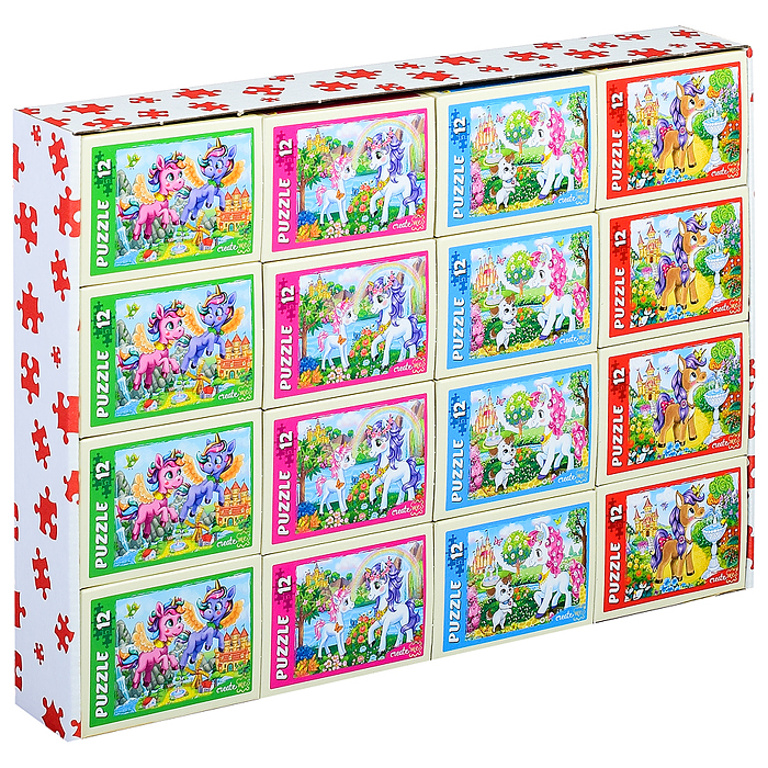 Фото к товару Пазлы 12 "Чудесные единороги" №25 Пазлы 12 "Чудесные единороги" №25