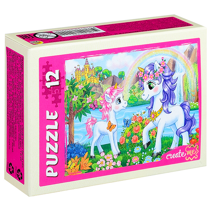 Фото к товару Пазлы 12 "Чудесные единороги" №25 Пазлы 12 "Чудесные единороги" №25