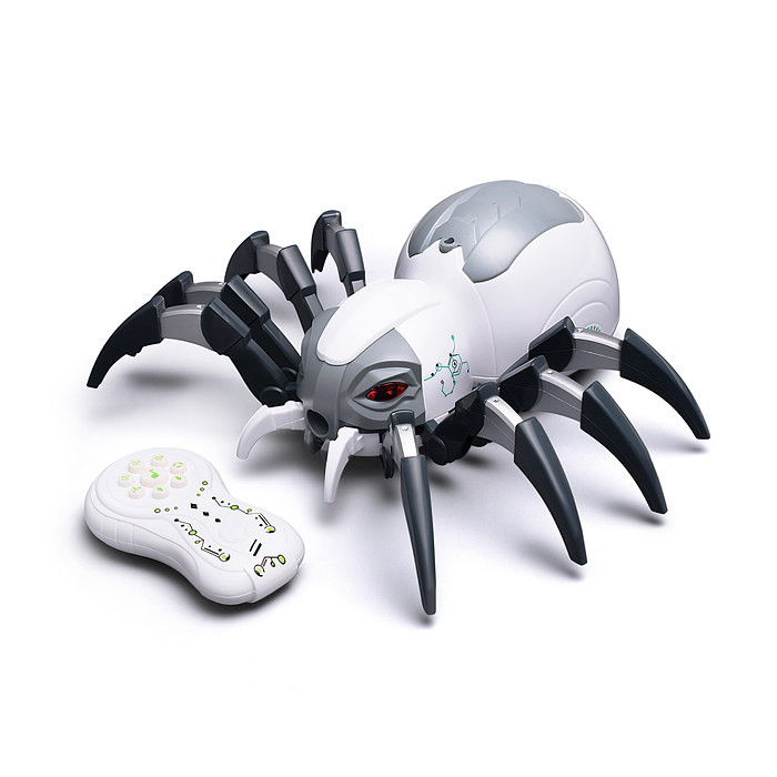 Паук радиоуправляемый, эффект дыма,световые и звуковые эффекты, цвет белый