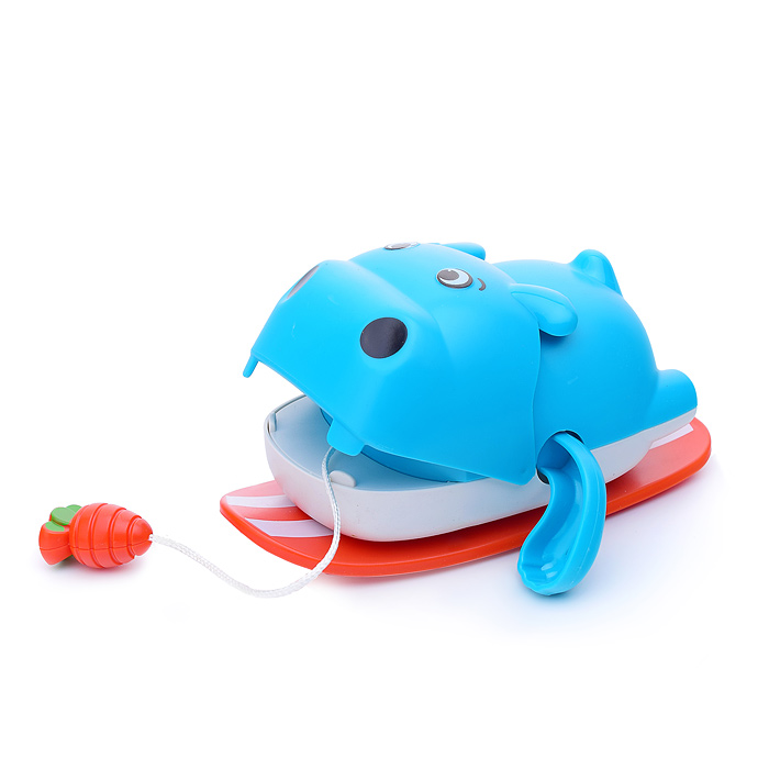 Заводная игрушка 368-11A "Бегемот" в коробке