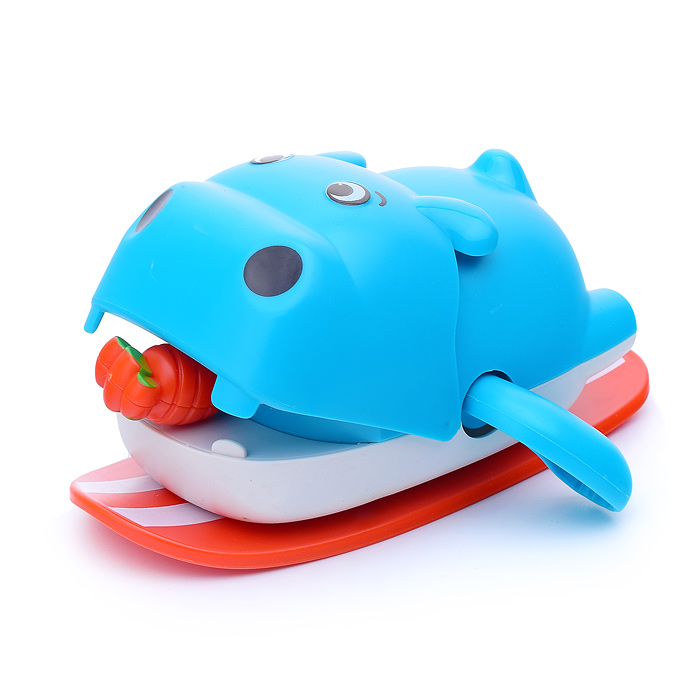 Заводная игрушка 368-11A "Бегемот" в коробке