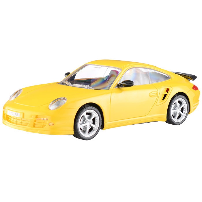 Автомобиль легковой "Легенда-V6" инерционный (жёлтый) (в коробке)