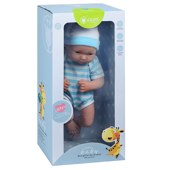 Пупс DF14-003B с аксессуарами, в коробке