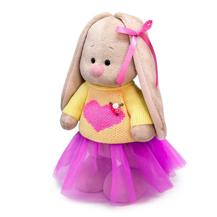 Зайка Ми в свитере с сердцем (большой)