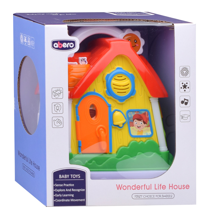 Фото к товару Развивающая игрушка QX-91189E "Веселый домик" в коробке Развивающая игрушка QX-91189E "Веселый домик" в коробке