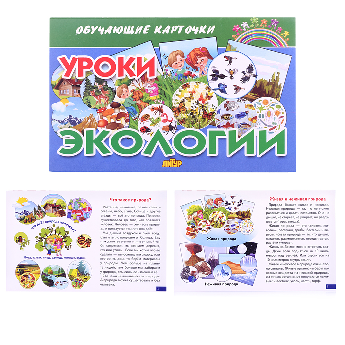 Обучающие карточки. Уроки экологии Обучающие карточки. Уроки экологии