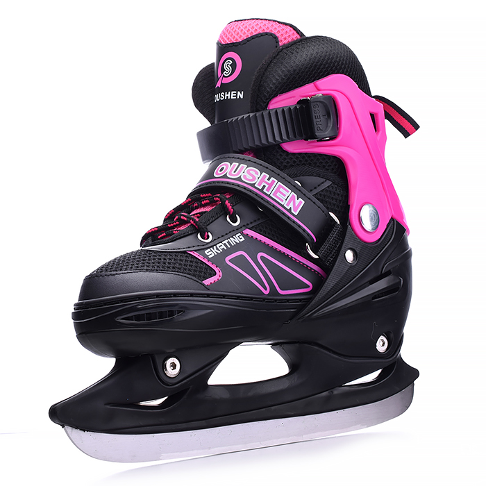 Коньки детские 00-1375, размер L, розовый